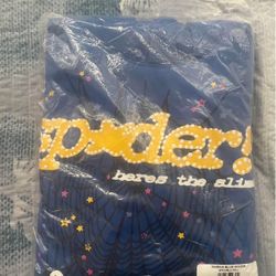 Spider Hoodie Blue