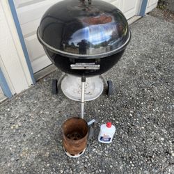 22” Weber Charcoal Bbq Grill 