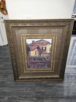 Framed Picture Galleries Inc Golden Villa Artwork