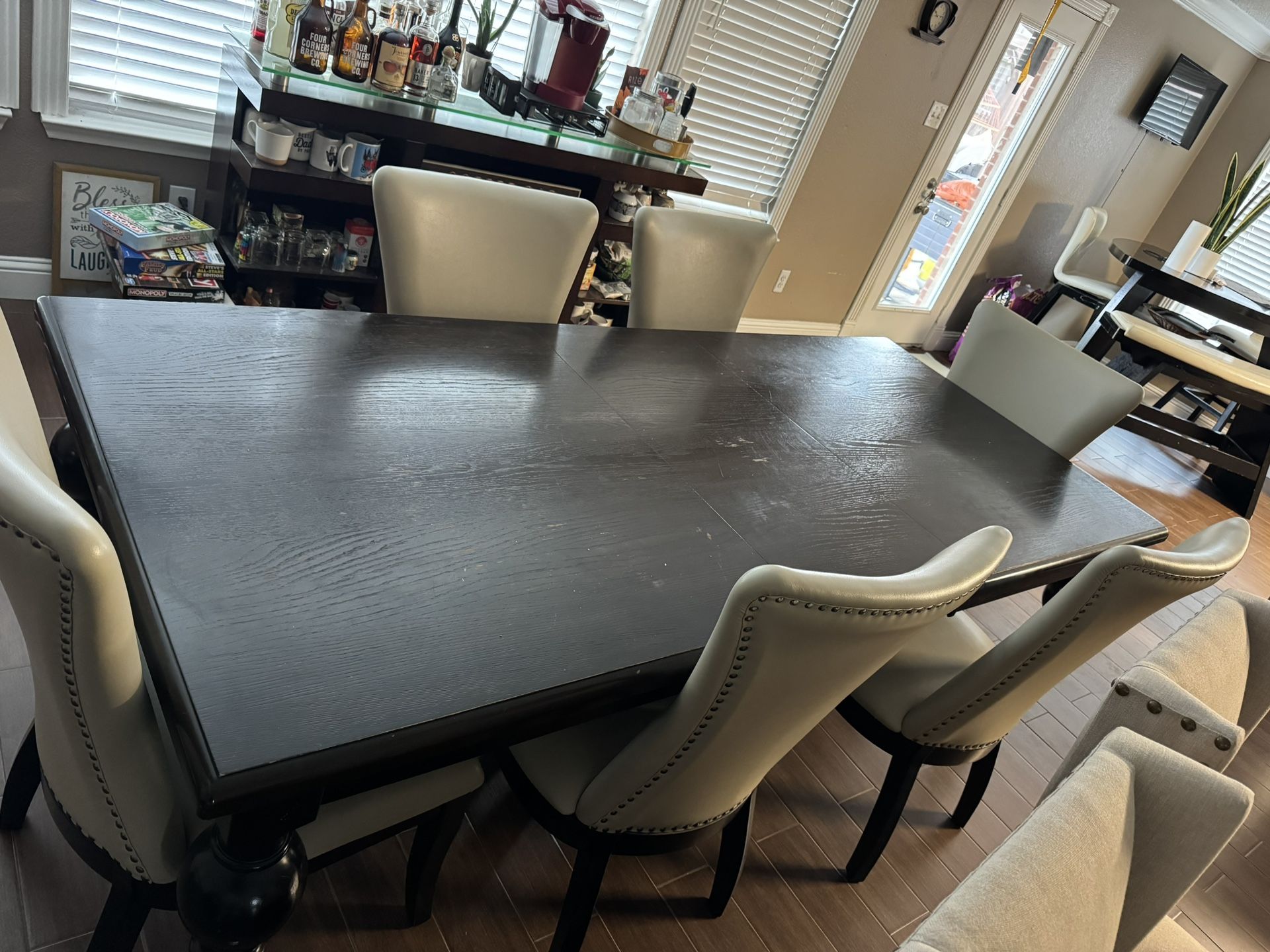 Kitchen Table With Center Leaf And 6 Chairs 