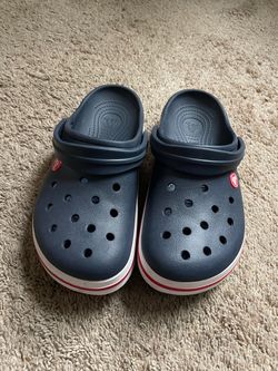 Navy Blue Crocs size M7/W9