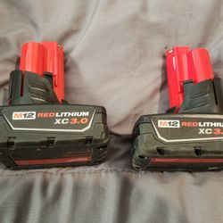 Milwaukee M12 3.0 Red Lithium Battery