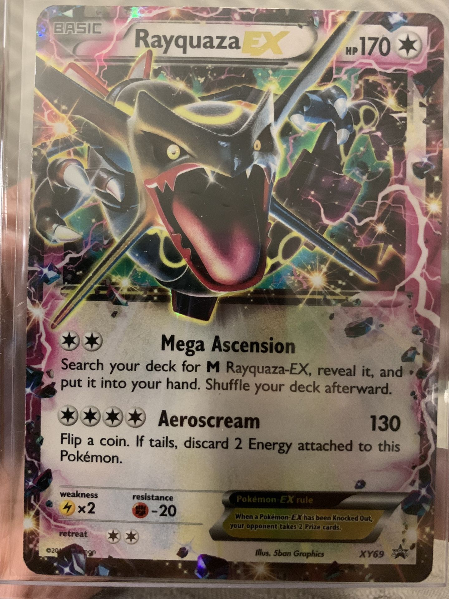 Pokemon Rayquaza XY69 Shiny