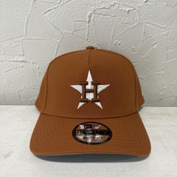 MLB New Era Houston Astros Brown 9fifty A Frame SnapBack Hat