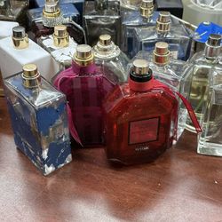 Victories Secrets Perfume 1/2 And 3/4 And Full Bottles 10 Perfume For $40