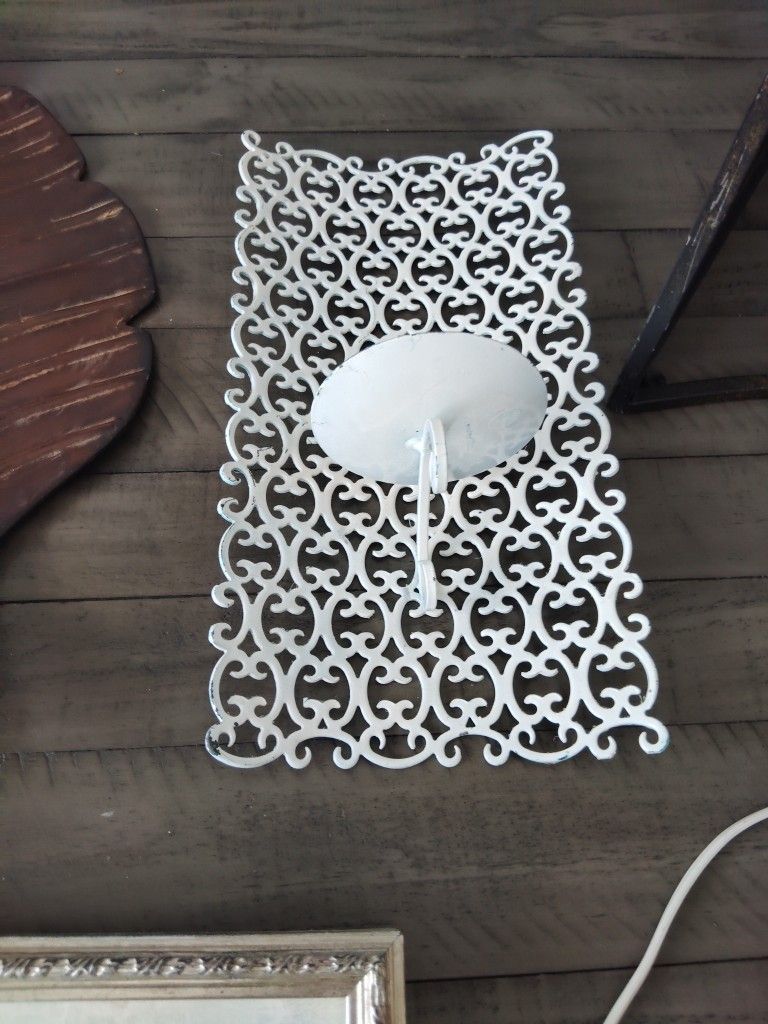 White Candle Holder