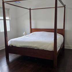 King Sized Bed Solid Cherry Wood