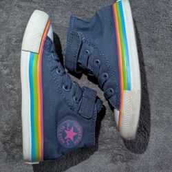 Baby Converse - No Tie Rainbow Size 7
