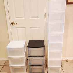 Sterilite Storage Drawer Bins Containers Stands And Shoe Tower Stand  - All For $20