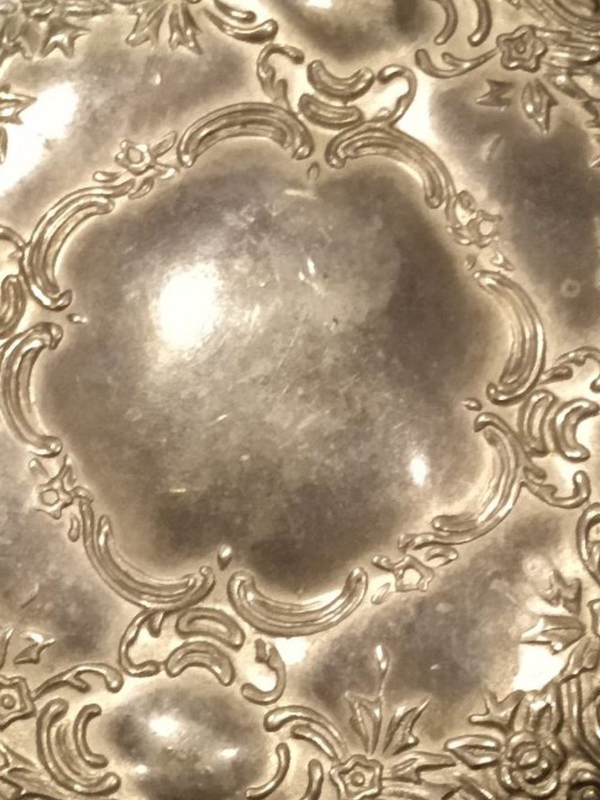 Vintage Towle Silver Plated Compact Mirror / Purse Accessories Excellent Condition