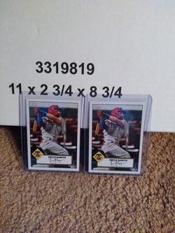 2 Bryce Harper Baseball Cards. Thumbnail