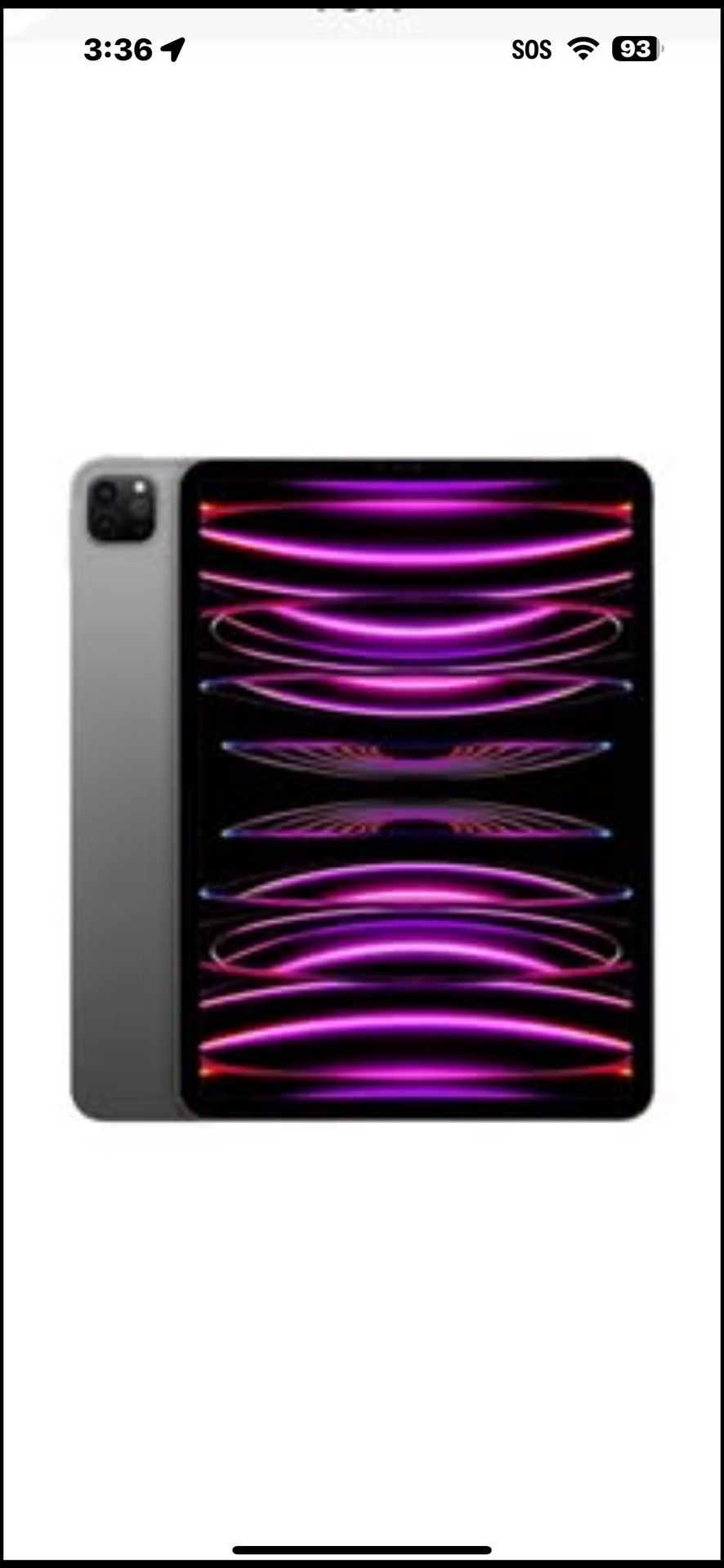 Apple iPad Pro 6th Gen. 512GB, Wi-Fi + Cellular 12.9inch- GRAY SILVER