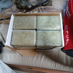 Pure vegetable shaped butter and riched laurel soap product of france twelve twelve bars