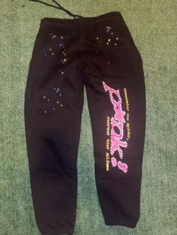 Sp5der P*nk Sweats Size Large 