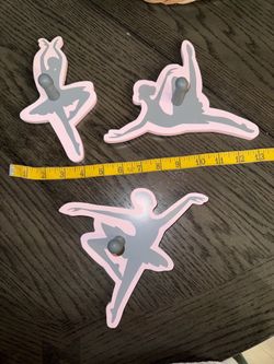 Ballerina Wall Hooks Set of 3