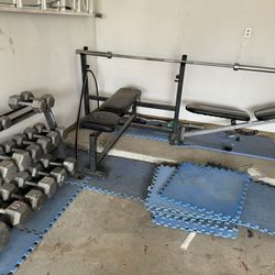 Weight Set (dumbbells ,bars, Benches Etc)