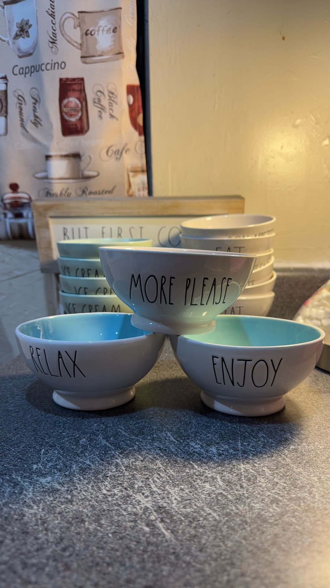 3 Rae dunn ceramic plates