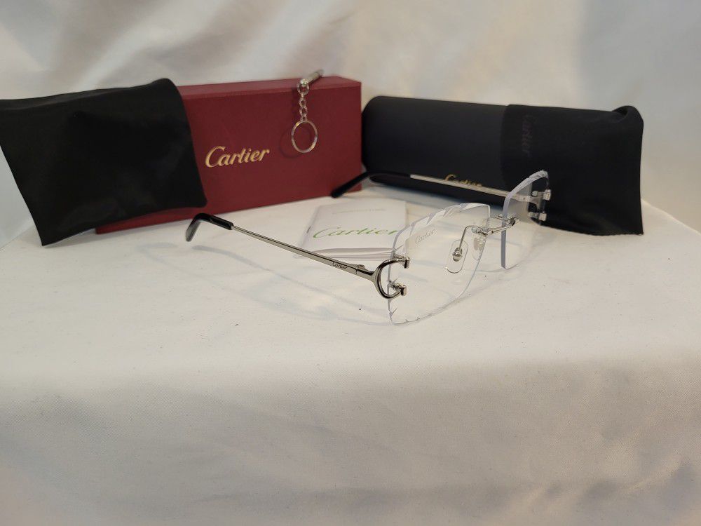 Cartier Frames Designer Glasses(Clear/Personality)Diamond Cut 