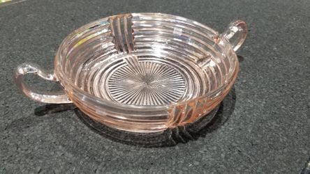 Vintage Pink Depression Glass Bowl