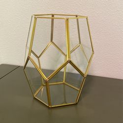 Gold Geometric Terrarium