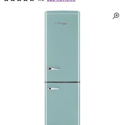 Classic Retro 21.6" Manual Defrost 8.7 cu. ft. ENERGY STAR Certified Bottom Freezer Refrigerator