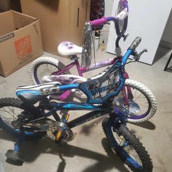 Boy and Girls Child Bike With Helmets And Training Wheels 