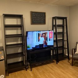 TV stand & Decorative Book Shelves Set