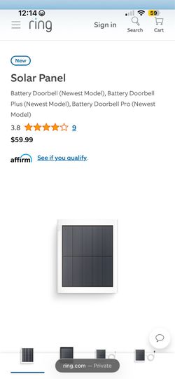 Solar panel - Ring