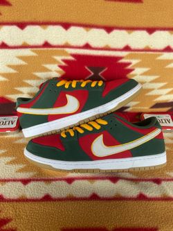 NIKE SB DUNK LOW PRO PRM SEATTLE SUPERSONICS Size 13 Used Clean!