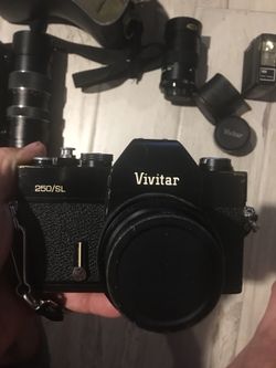 Vivitar camera and accessories