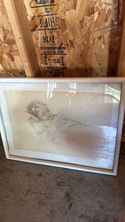 Vintage baby painting