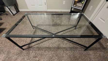 Modern Glass Coffee Table Set