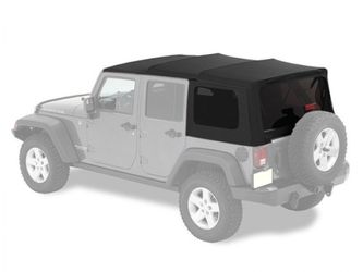 2017 Jeep Wrangler Unlimited Black Soft Top
