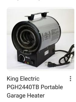 King Electric PGH2440TB Portable Garage Heater


