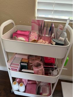 Lash Supplies and cart