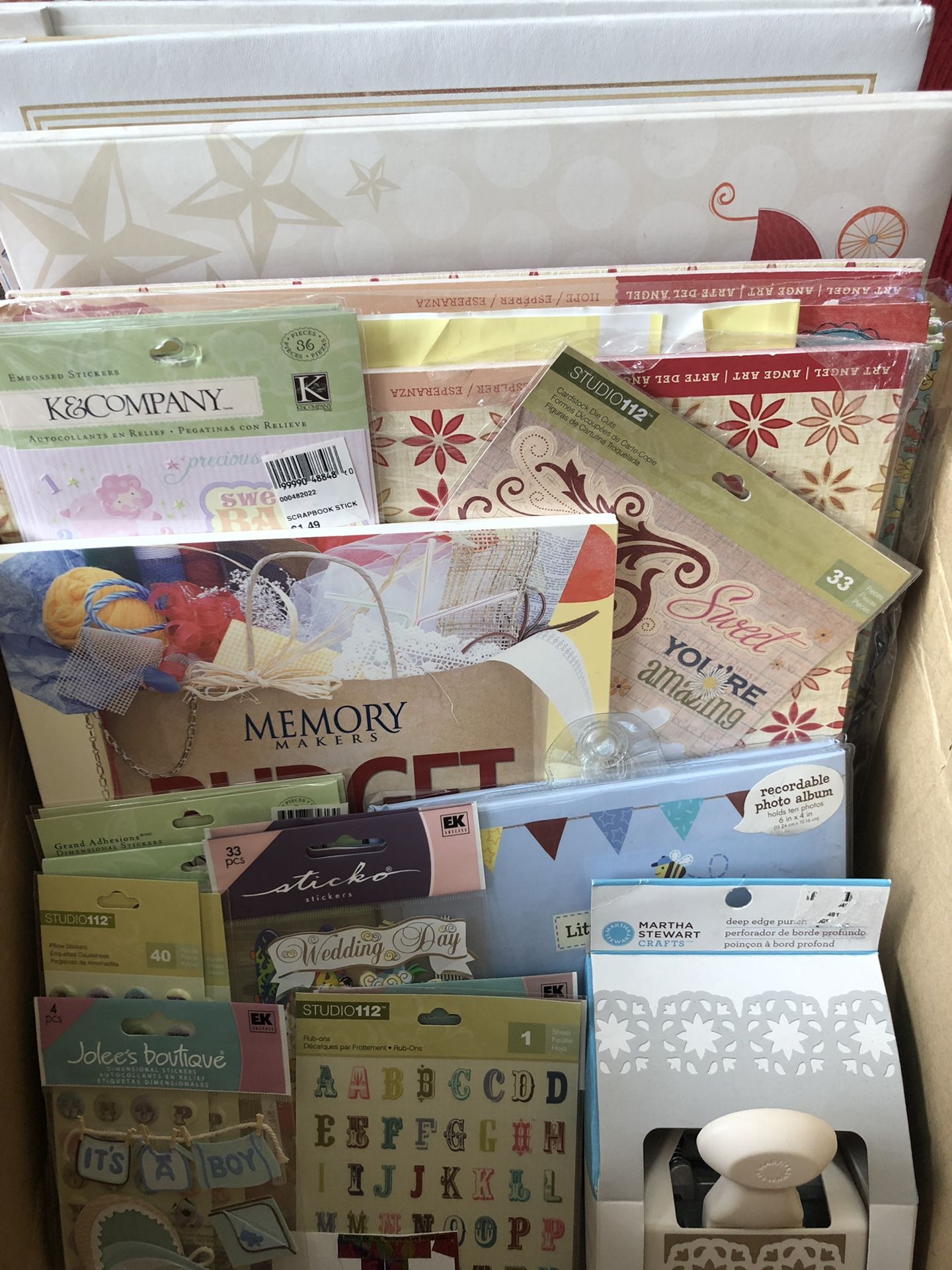 Scrapbooking supplies