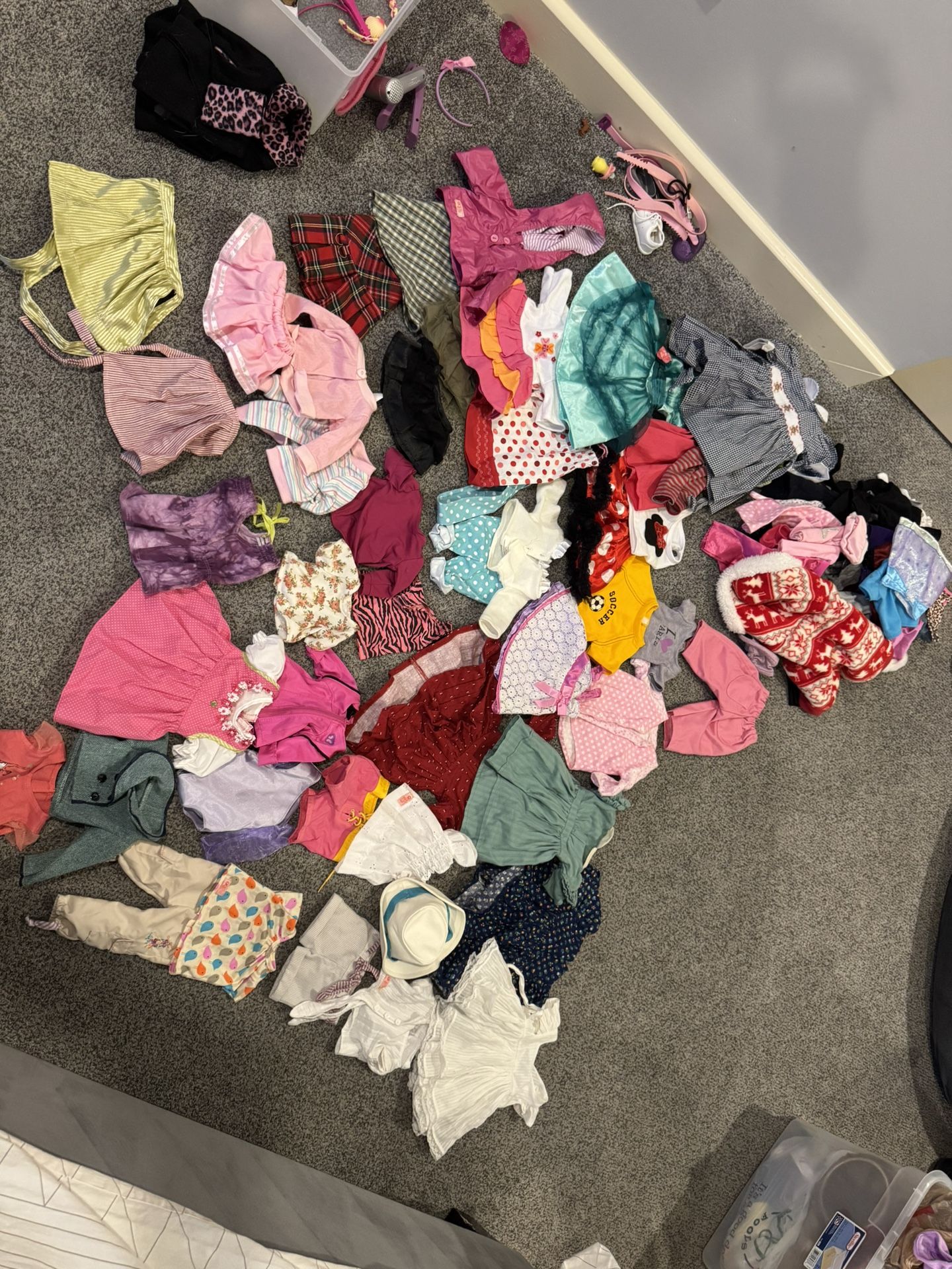 Huge Lot Of Clothes For 18 Inch Doll 
