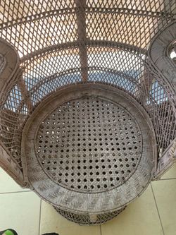 Wicker Peacock Chair