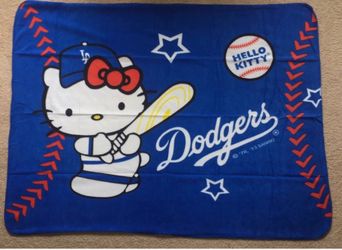 Dodgers Hello Kitty Blanket 2014 Giveaway