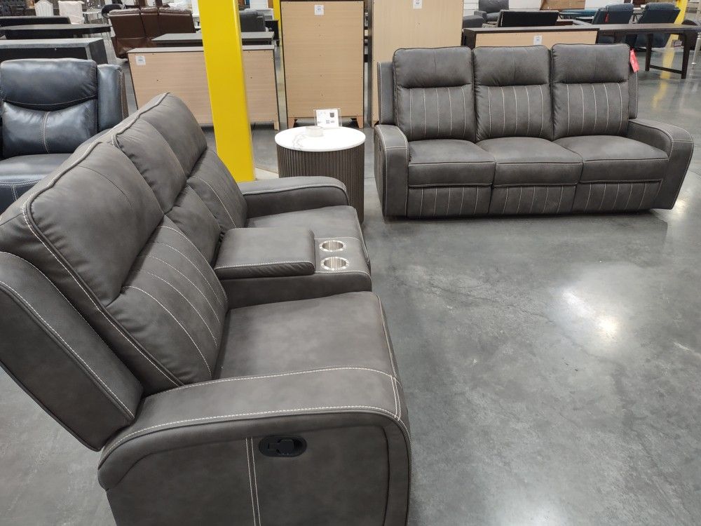 New Recliner Sofa And Loveseat Both On Sale Now Don't Miss