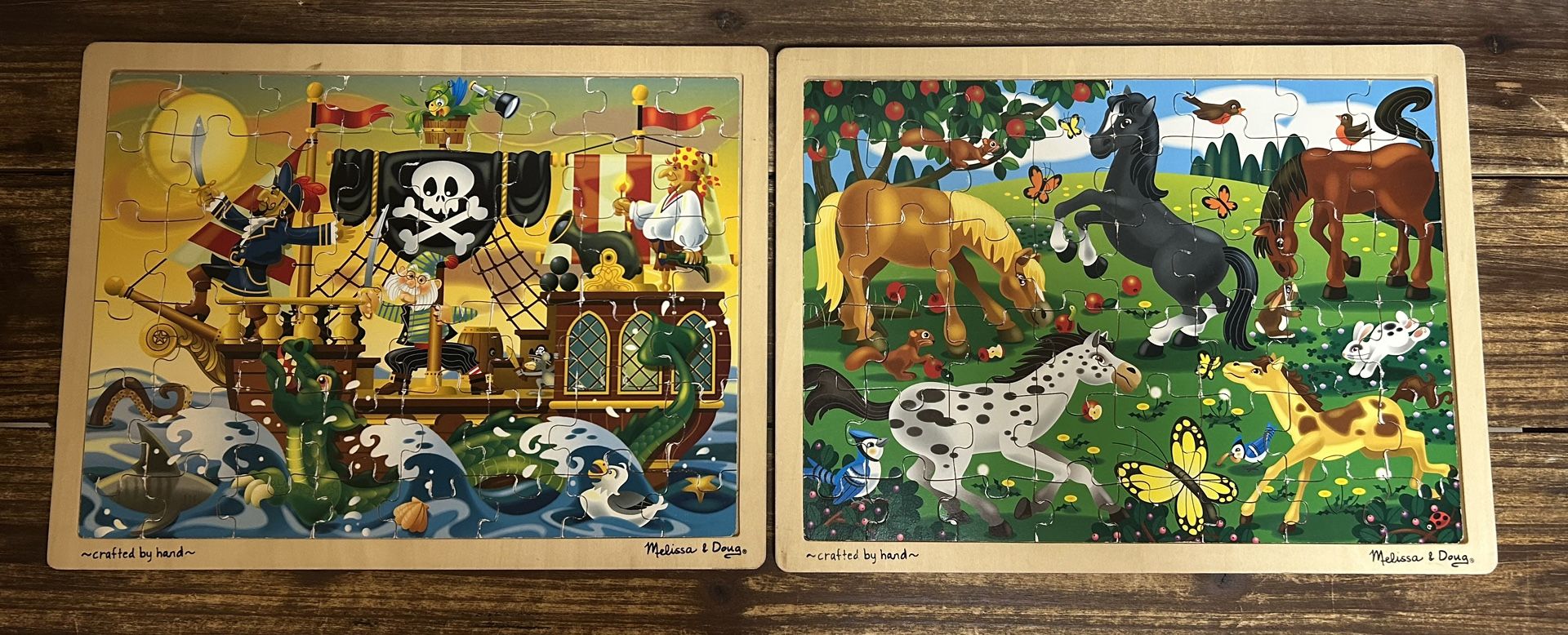 Melissa And Doug 48 Piece Wooden Puzzles 