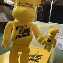 400% AND 100% Bearbrick The Shinning Poster Version