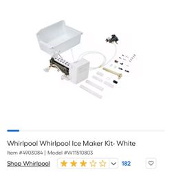 New Whirlpool Ice Maker Kit