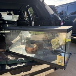 40-Gallon Reptile Terrarium + Heat Pad