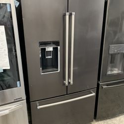 Kitchen Aid French Door In Black Stainless Counter Depth