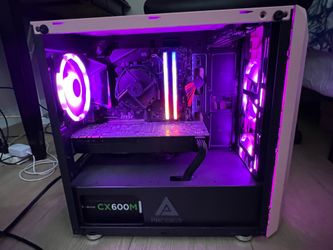 Pink aesthetic pc computer for gaming or work