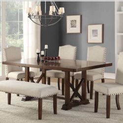 Dining Table + 4 Chairs and Bench