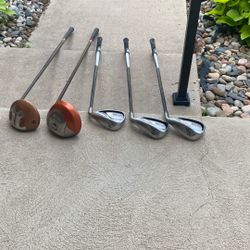 Taylor Made Drivers (2) plus  (3), Callaway Solaire 6 & 8 Irons along with Pitching Wedge