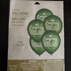 Graduation Balloons Green