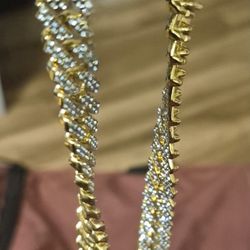 Gold Plated Cubinlink Chain